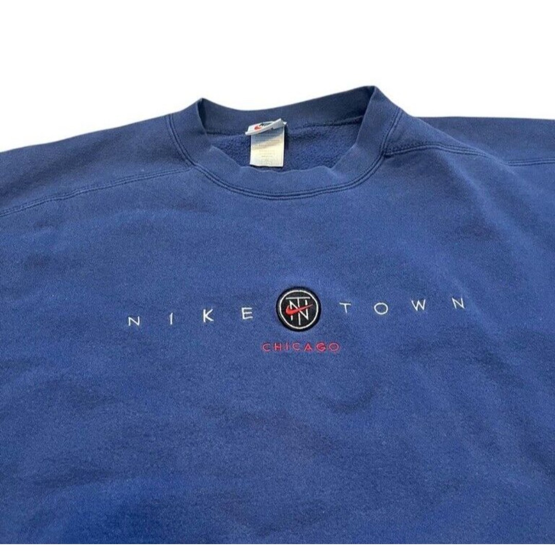Vintage Nike Town Sweatshirt Men's Size Large Chicago Crewneck Made In USA 90s
