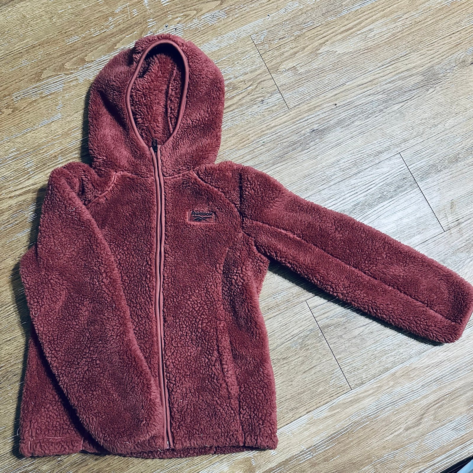 Reebok girls Double Monkey Fleece Climb Jacket 10/12