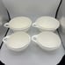 Tupperware Thatsa Bowls Lot of 4 White 2 Mini 6 Cups & 2 Jr 12 Cups No Lids