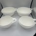 Tupperware Thatsa Bowls Lot of 4 White 2 Mini 6 Cups & 2 Jr 12 Cups No Lids