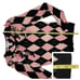 Victor Costa Occasion Embellished Harlequin Cardigan - Black/Pink - XS