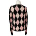 Victor Costa Occasion Embellished Harlequin Cardigan - Black/Pink - XS