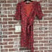 Revolve x House of Harlow 1960 Aja Red Poppy Floral Wrap Mini Dress Size Small