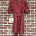Revolve x House of Harlow 1960 Aja Red Poppy Floral Wrap Mini Dress Size Small