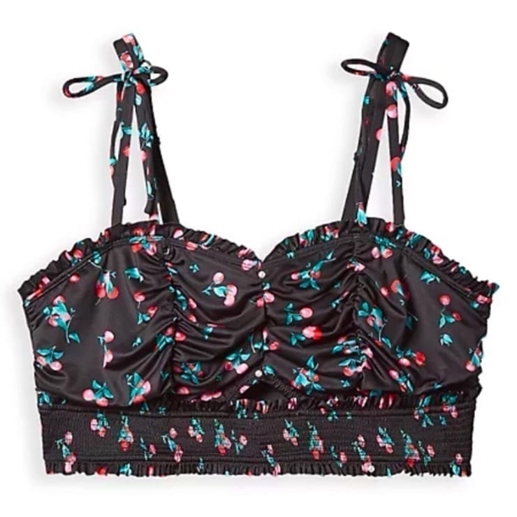 Torrid Bralette! Microfiber & Cherries! Size 1X! NWT!