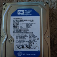 Western digital 500GB hard drive