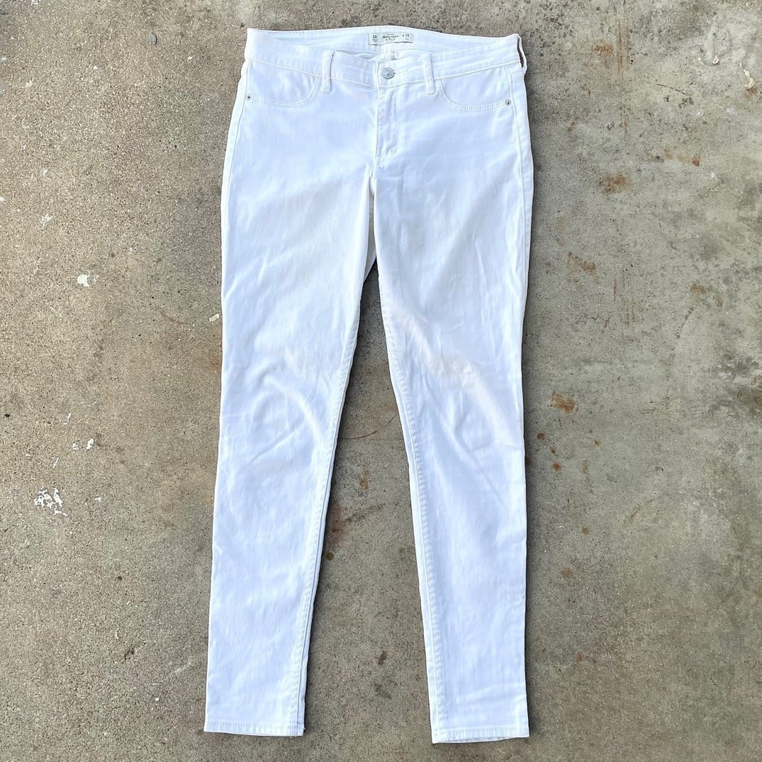 Abercrombie & Fitch White Skinny Jeans