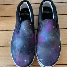 Custom Mens handpainted galaxy shoes size 11