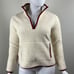 Marine Layer Womens Size XL Sherpa Corbet in Natural Rosewood Pullover Sweater