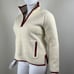 Marine Layer Womens Size XL Sherpa Corbet in Natural Rosewood Pullover Sweater
