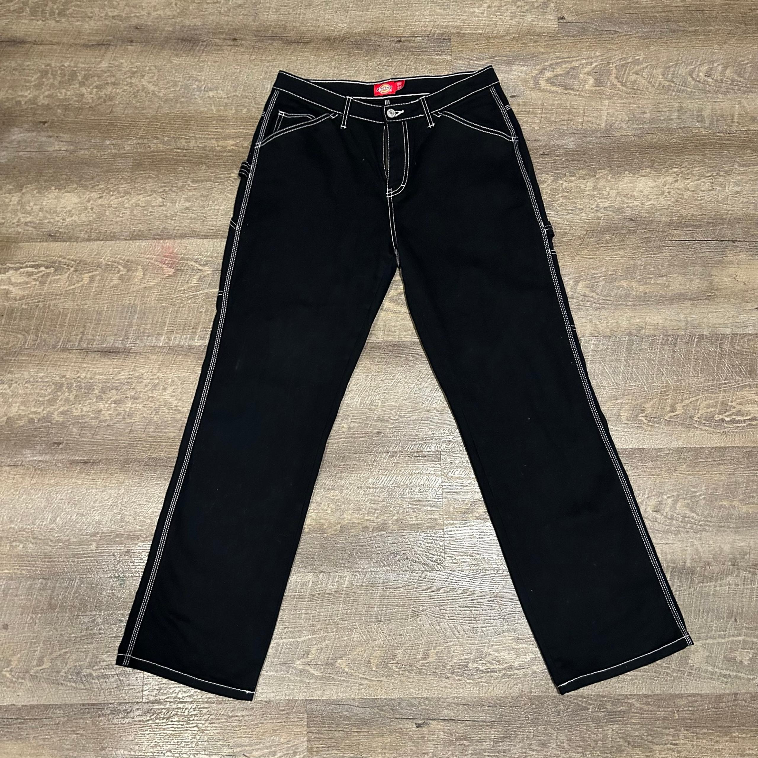 Dickies Juniors' Black Relaxed Fit Carpenter Jeans size 9/ 29