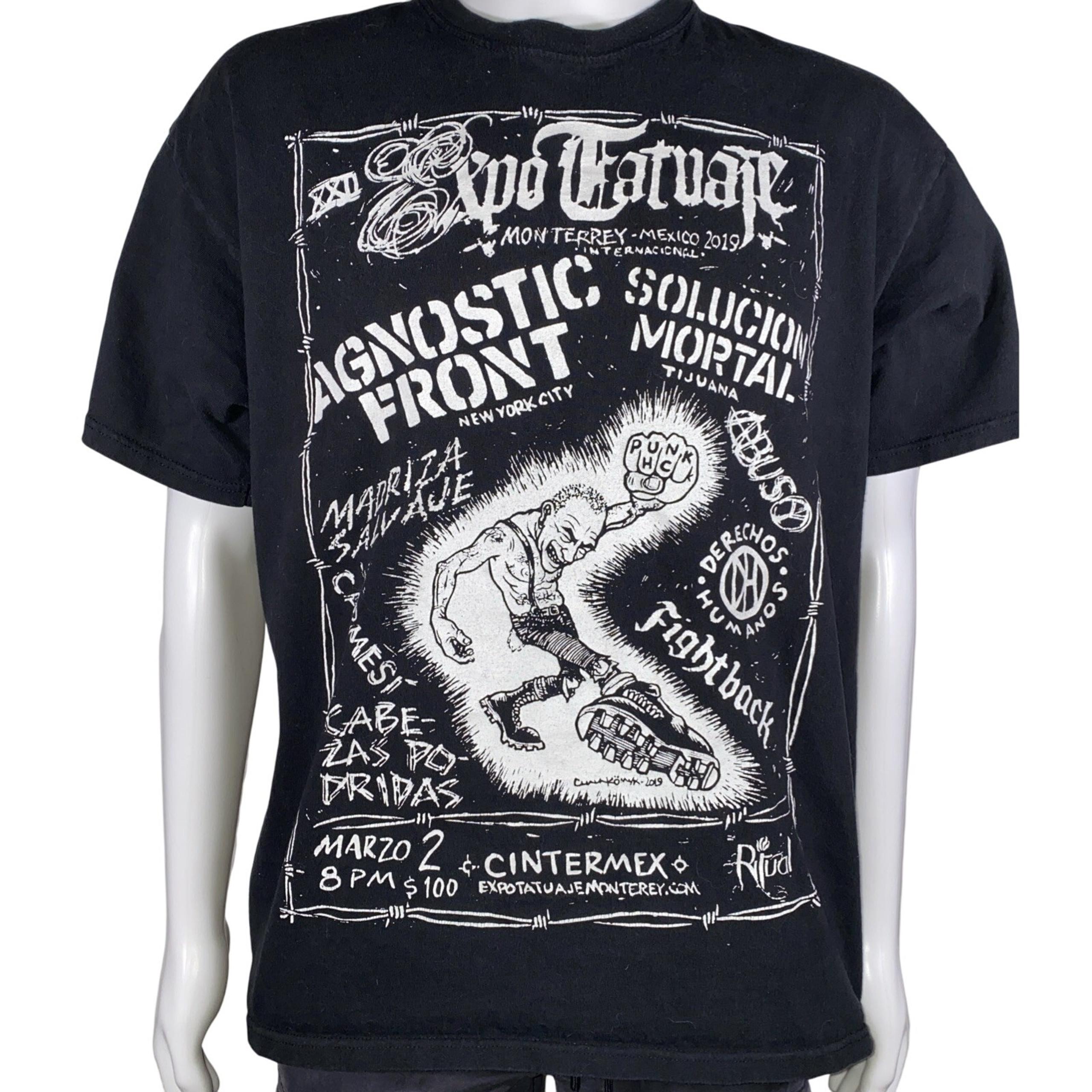 Expo Tatuaje Monterrey Mexico 2019 Tour T-Shirt Agnostic Front Size XL