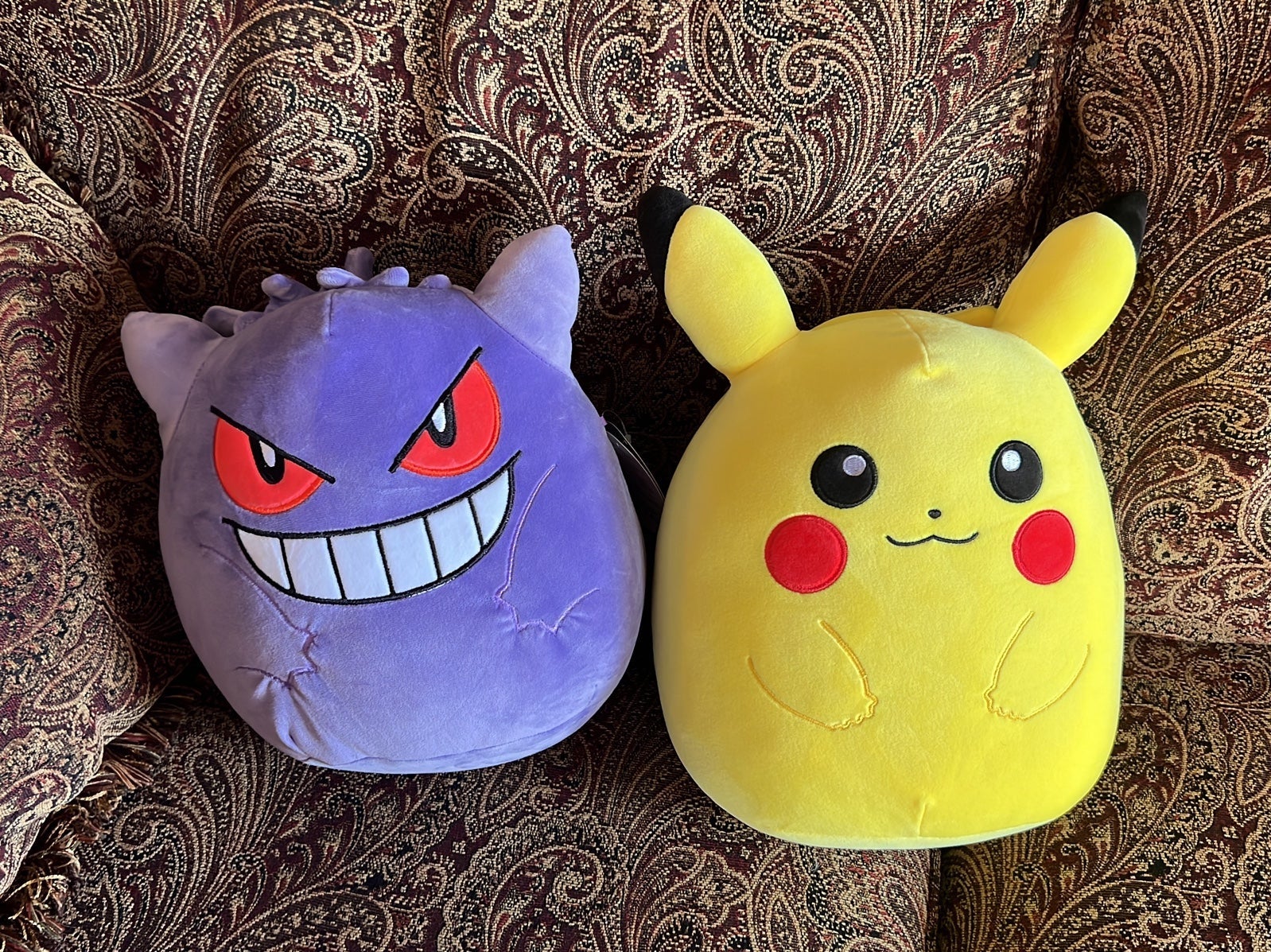 Squishmallows Pokemon pikachu and Gengar 10”