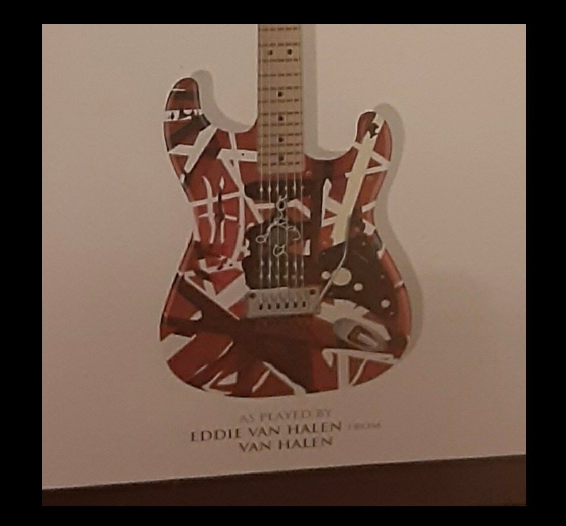 Legendary Guitarists of Rock n' Roll Guitar Heaven Collectible Wall Art Display
