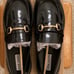 *New*Women’s size 11 Steve Madden Lando black leather loafers with gold hardware