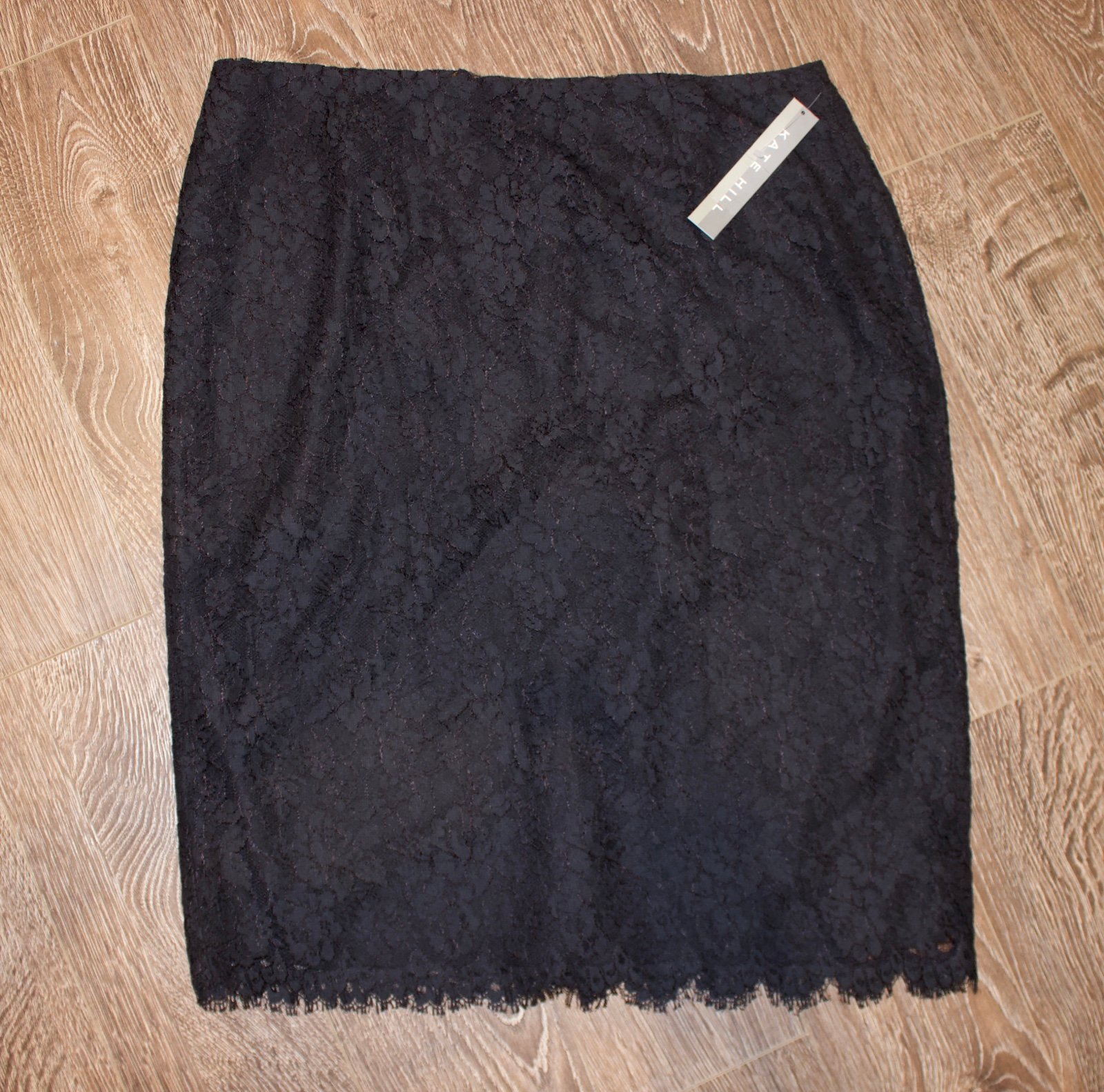 Kate Hill NWT Lace Black Skirt Size 16