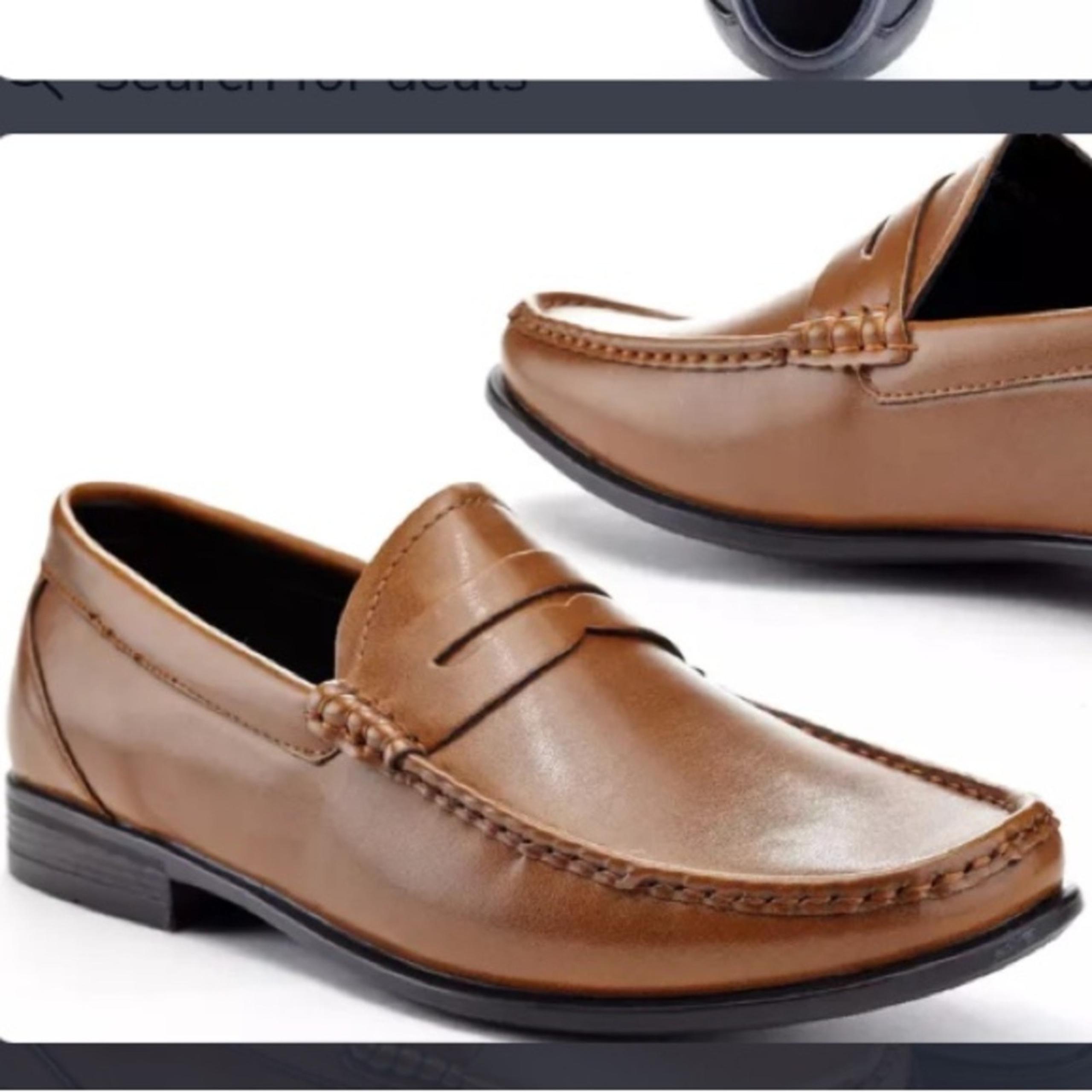 Adolfo Edoardo Brown Men's Classic Penny Loafers Size 10.5
