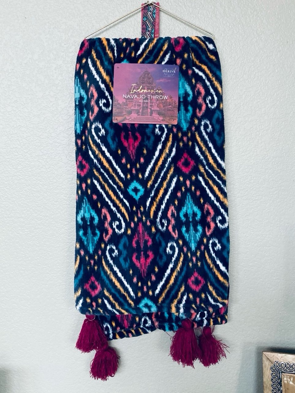 Plush Boho Tribal Navajo Aztec Moroccan Throw Blanket