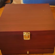 Wine Set Cherry Wood Glasses and Accessories