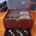 Wine Set Cherry Wood Glasses and Accessories