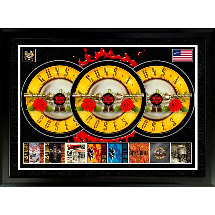 Guns N' Roses Framed CD Poster Rock Music Appetite for Destruction Use Your