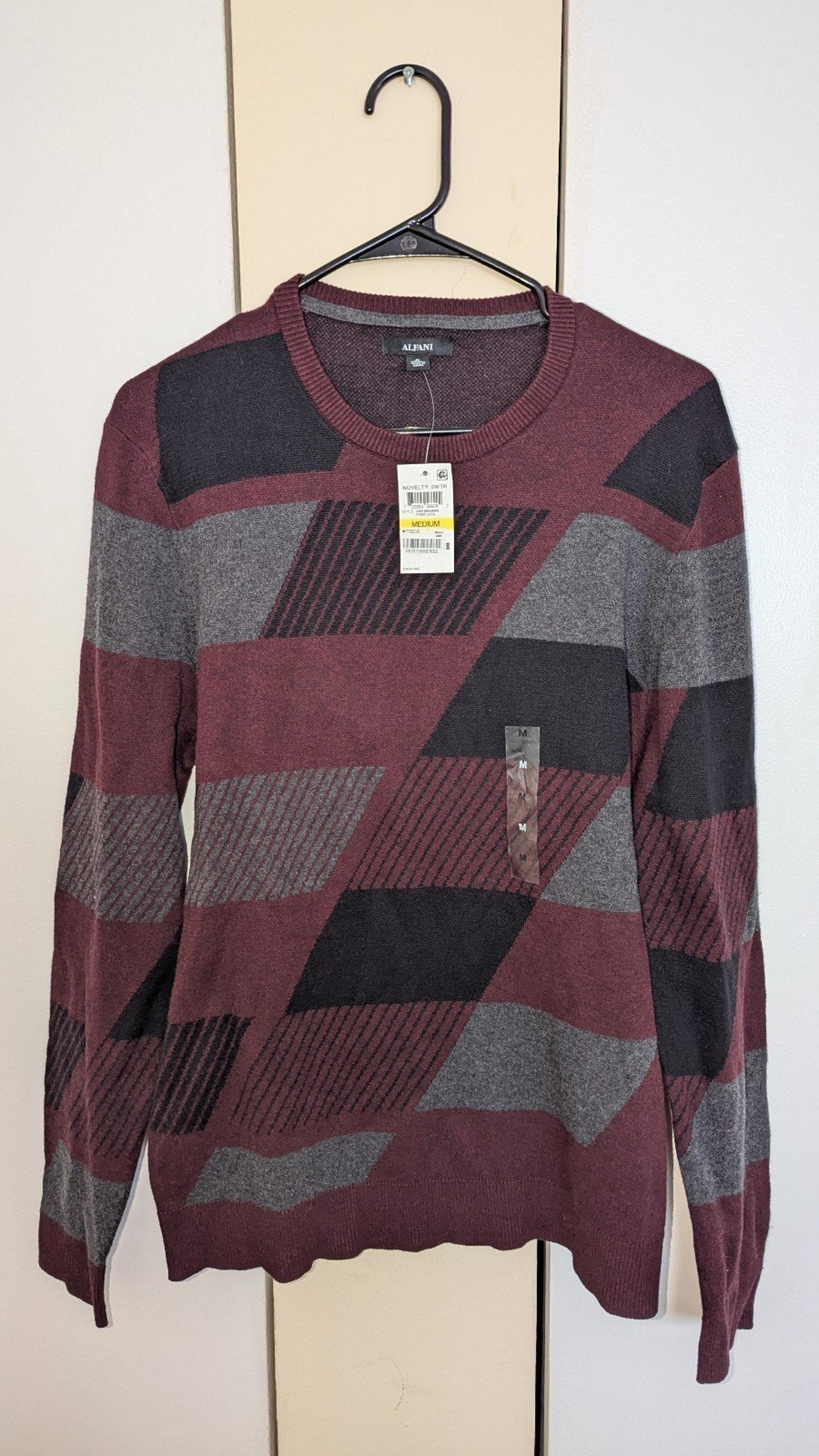 Alfani Mens Knit Crewneck Sweater