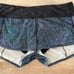 Lululemon Strive Multi Mermaid 2 1/2 Speed Short, low rise. RARE.size 6