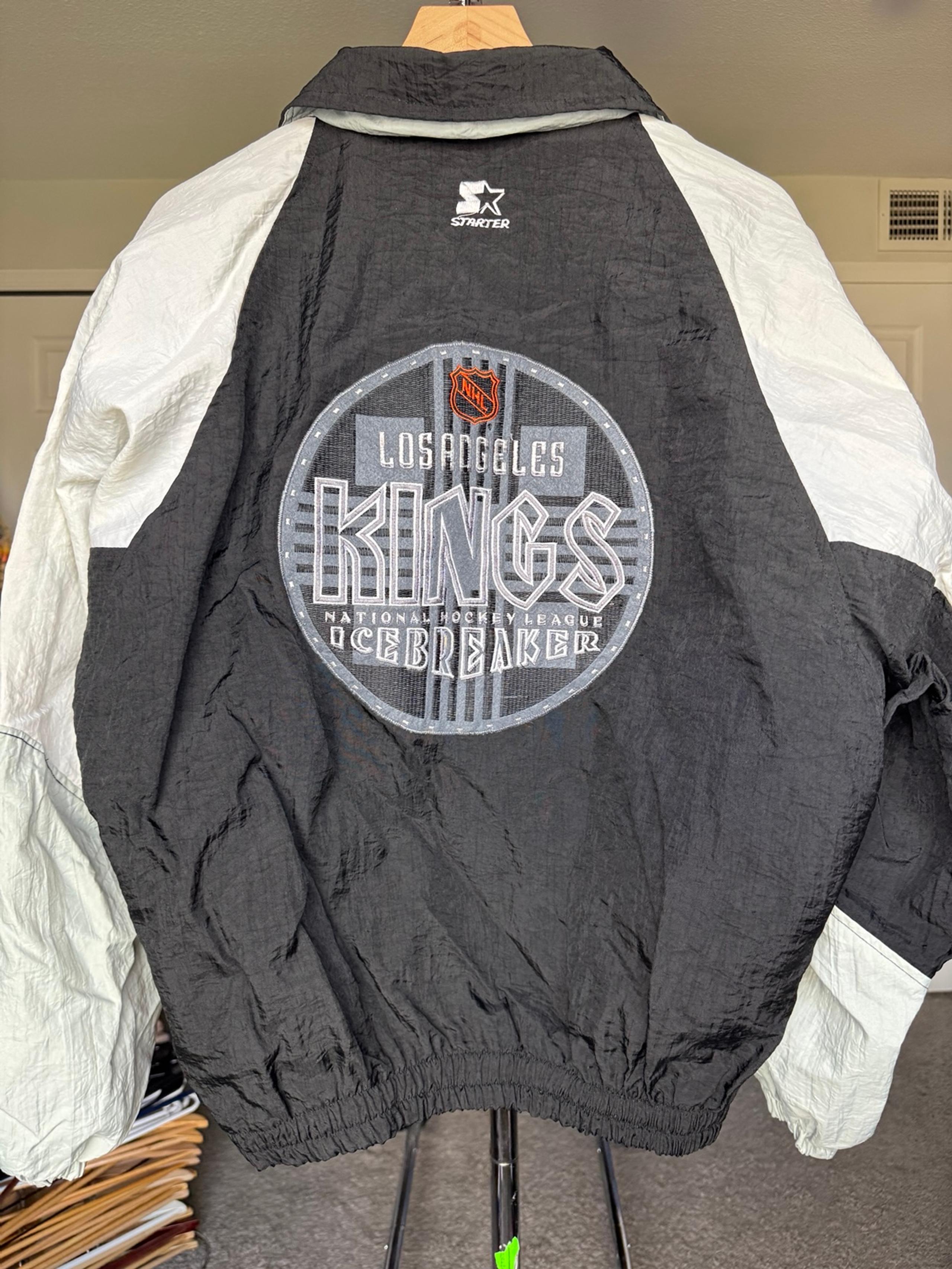 Vintage 90’s Starter NHL LA kings hockey icebreaker zip up large jacket