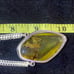 Baltic Amber Handmade vintage statement pendant with fossil