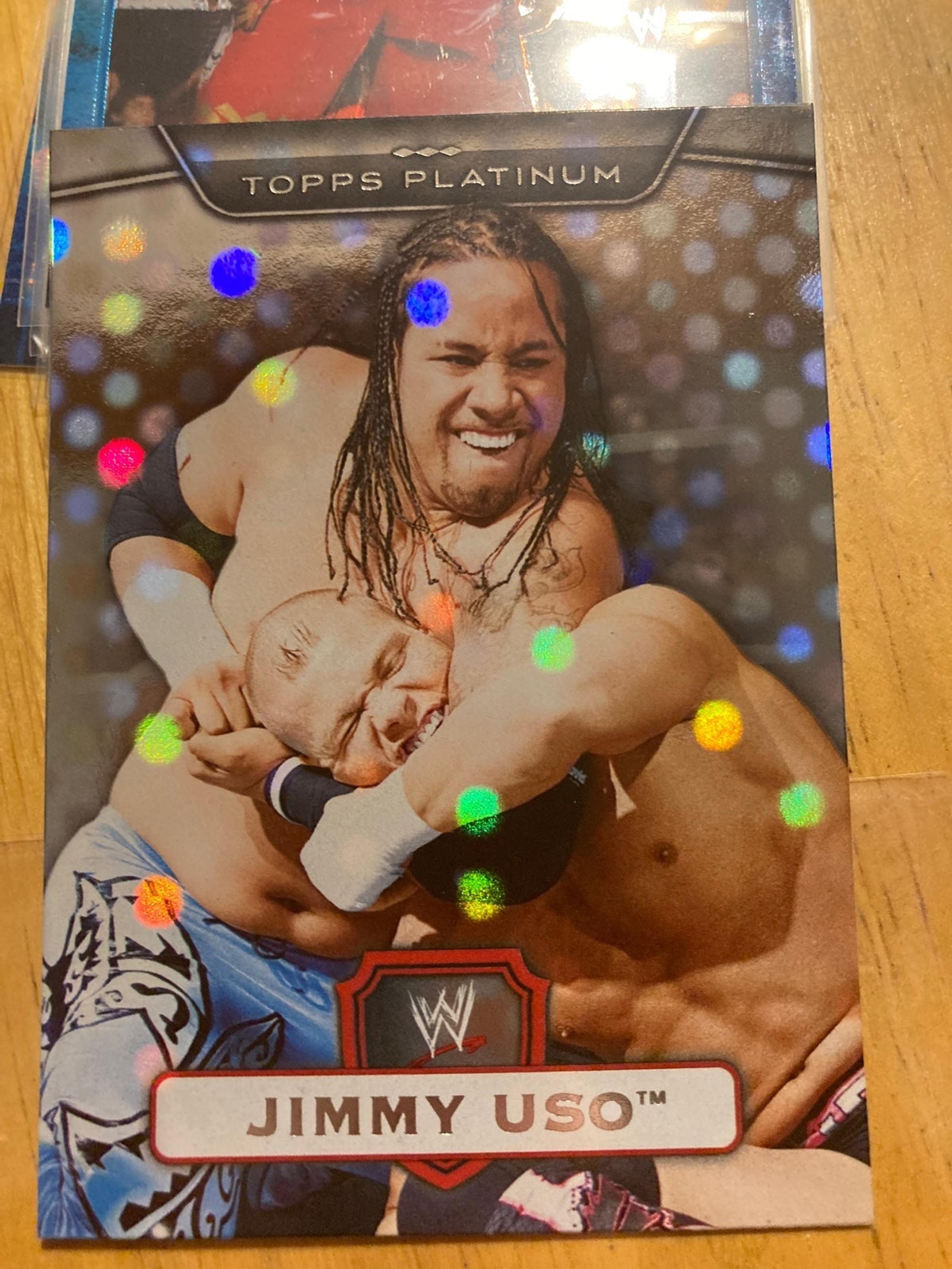 2010 WWE PLATINUM Jimmy USO Bubble Xfractor ROOKIE SP Bloodline Champ HTF RARE