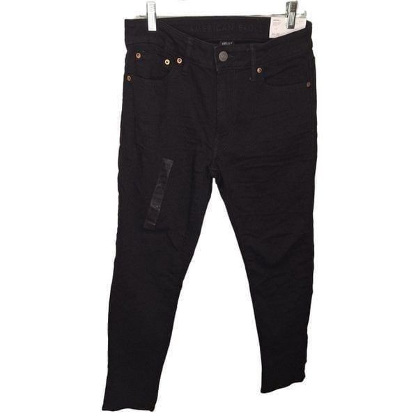 American Eagle Men's Size 30x30 Airflex + Athletic Skinny Jeans Black Denim NWT