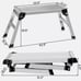 5HD EN131 Folding Aluminum Platform Drywall Step Up Work Bench Stool Ladder
