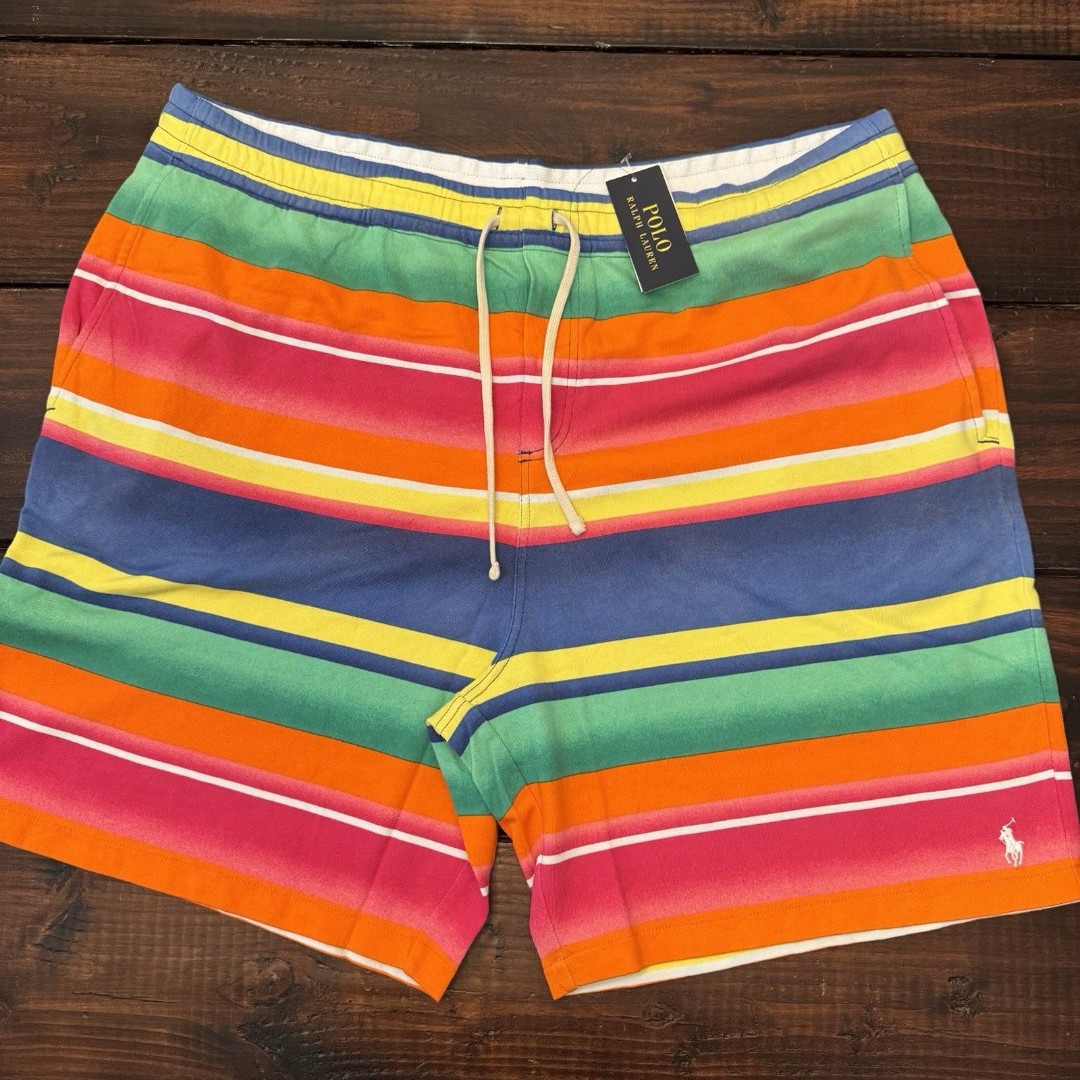 Polo Ralph Lauren Serape Striped Terry Shorts
