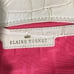 Elaine Turner Cream Leather Snake Texture Woven Bag
