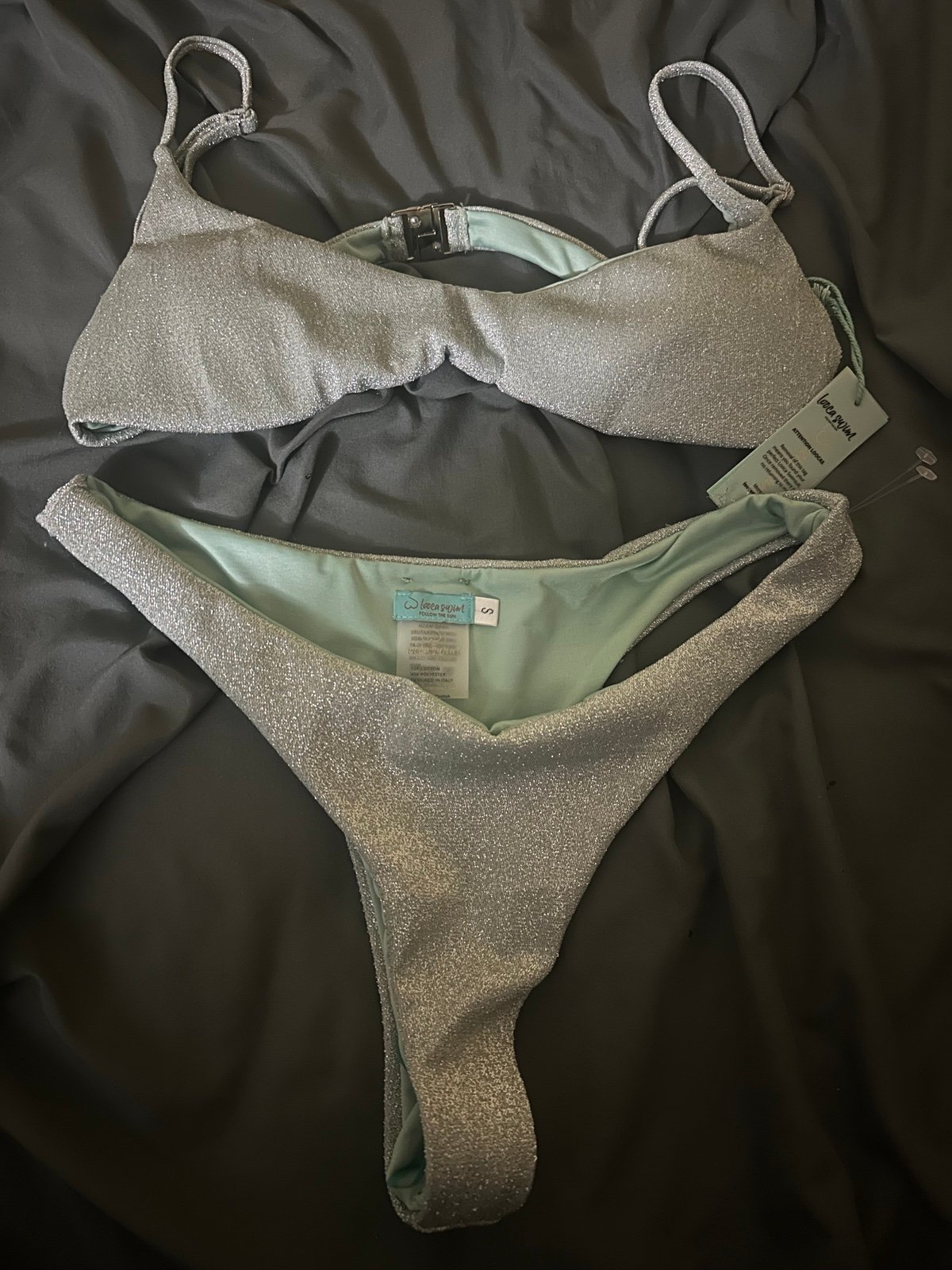 Looca swim mint / 2 pcs swimsuit sz small brand new