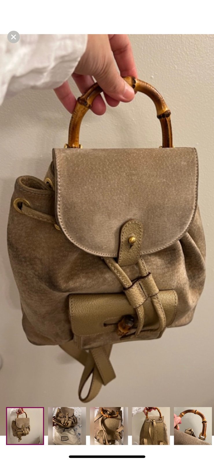 Gucci mini Bamboo backpack :).!