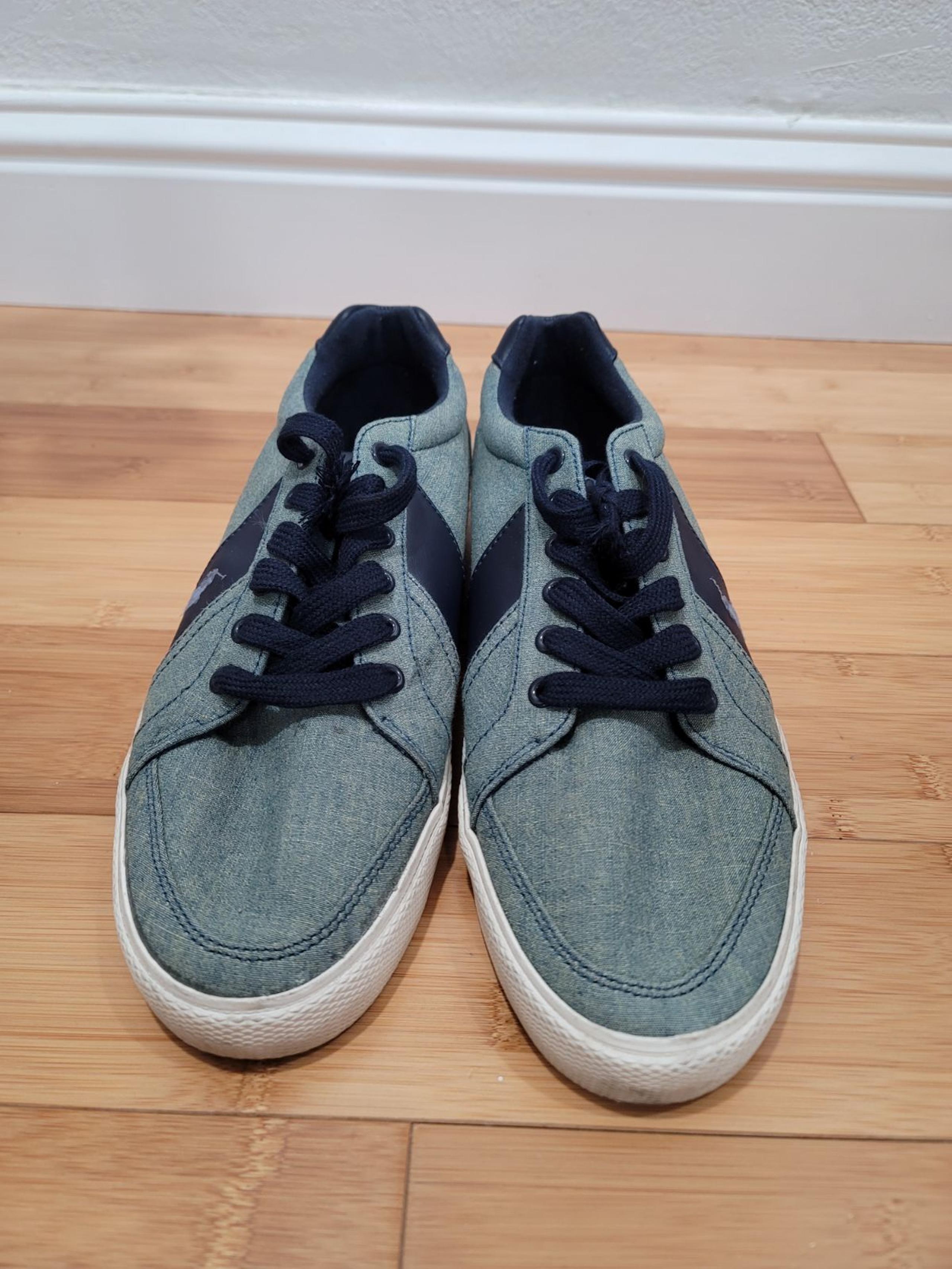 Polo Ralph Lauren Hugh mens Grey fashion Sneaker size 11