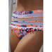 NWT Orange Ruffle Halter Top Floral Printed High Waist Bottom Bikini - Small