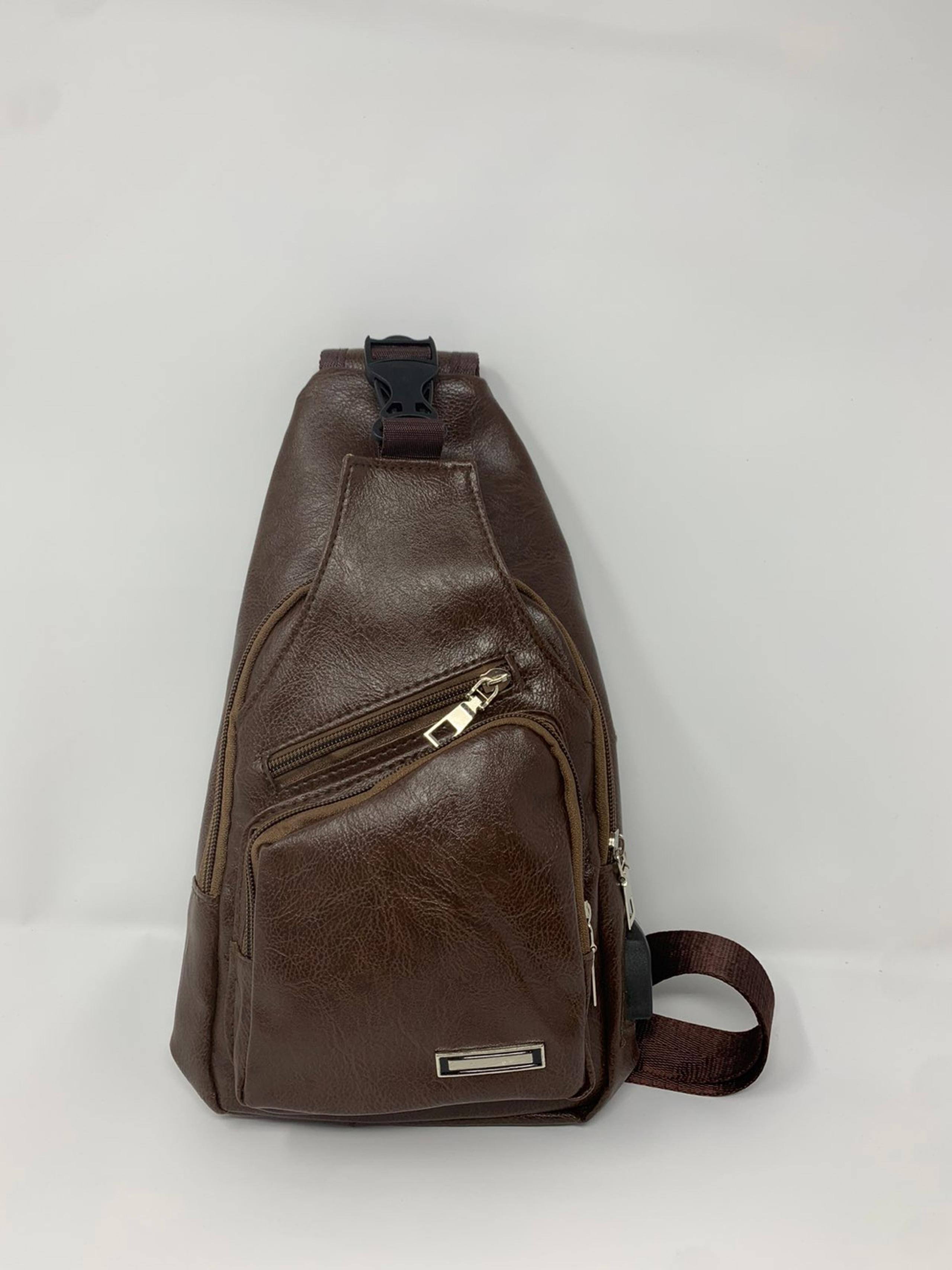 Brown Leather Crossbody Bag