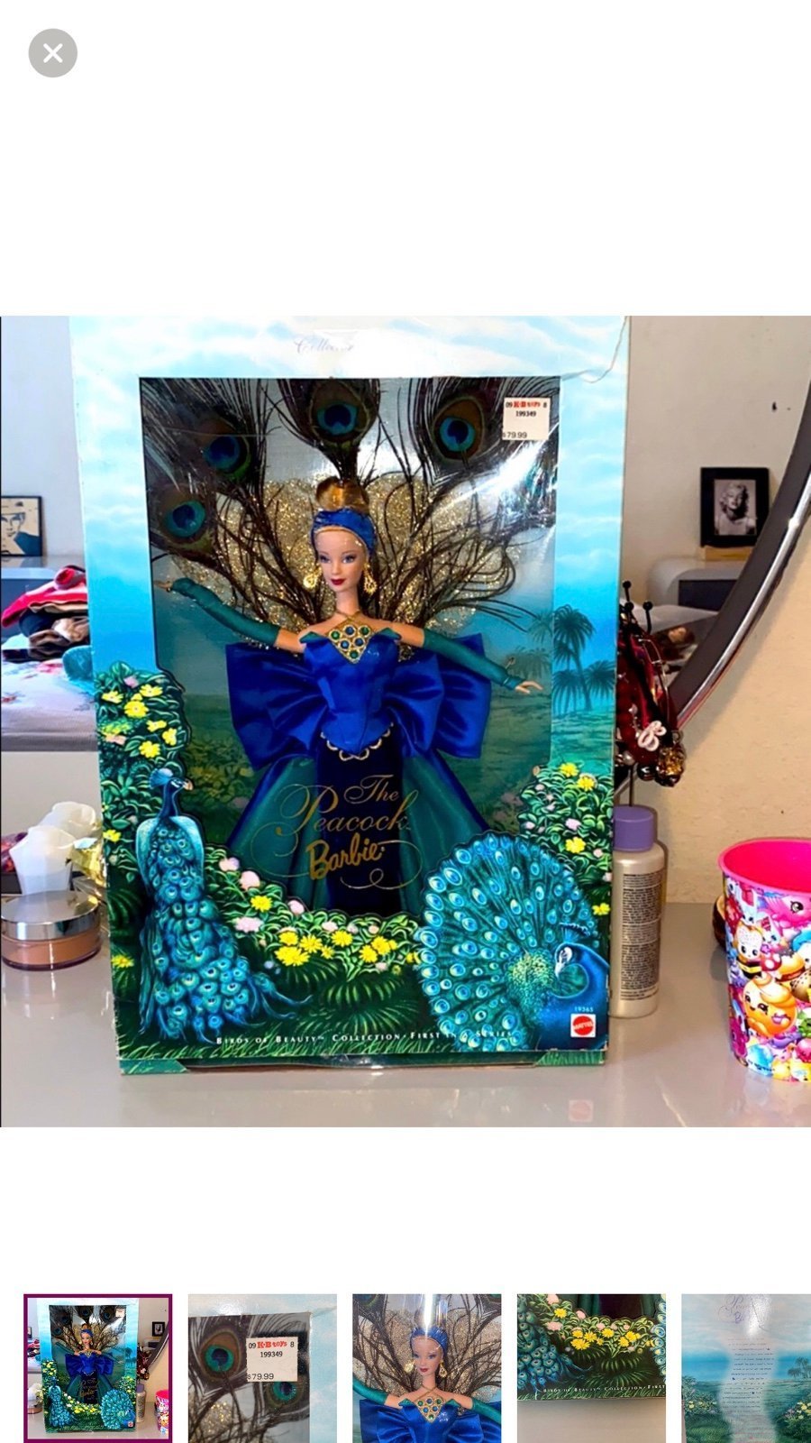 Vintage Barbie Doll, Barbie The Peacock Collector Edition,