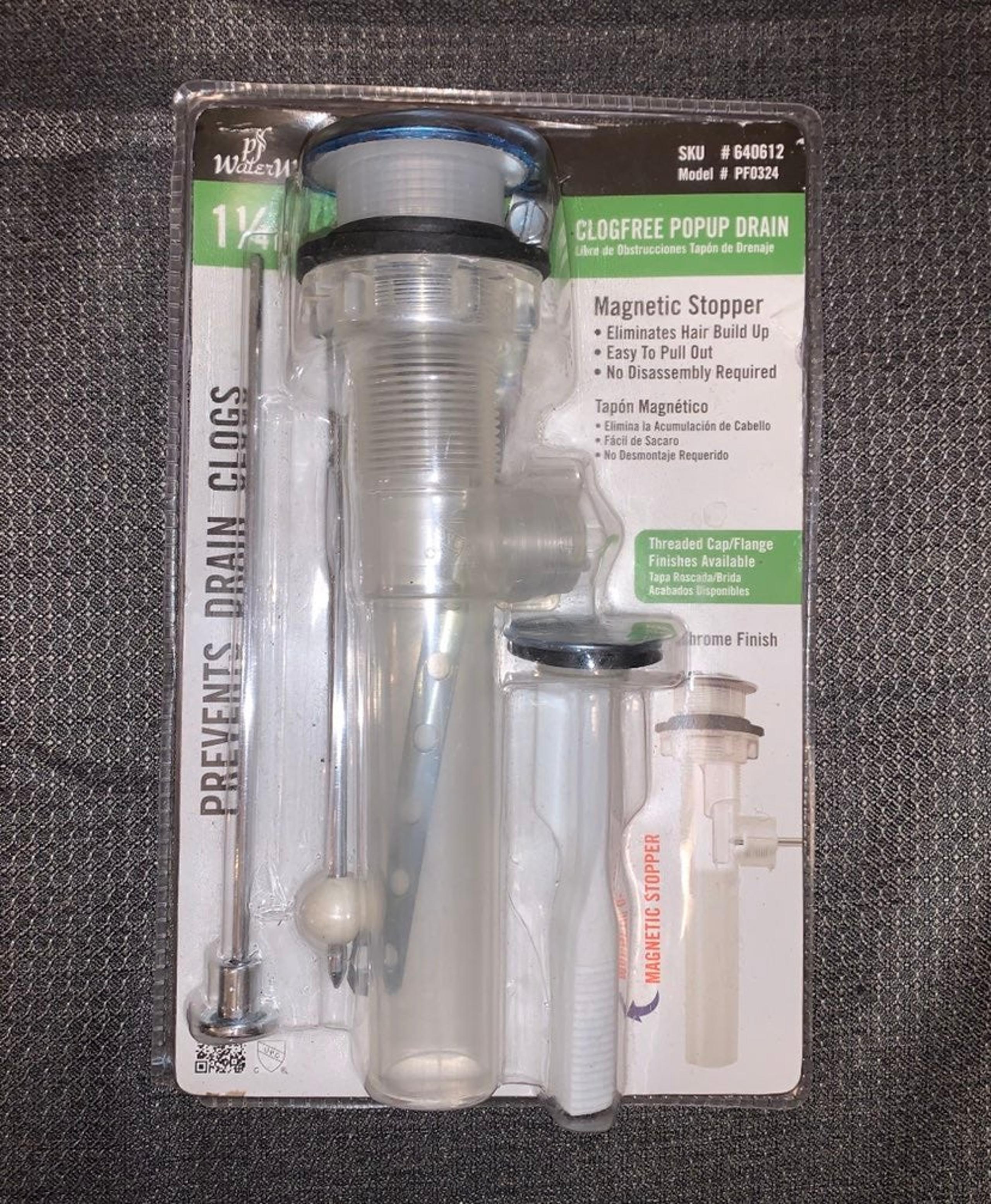 NIB PF WaterWorks ClogFree Popup Drain