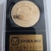 NEW Cool Shiba Inu crypto coin art Shiba shid dogecoin killer gold plated New