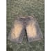 Ecko Unltd jean Shorts Mens 44 Blue Denim Baggy Fit Grunge Hip Hop Embroidered