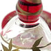 Vintage Pier One Imports Red Stem & Base Gold Leaf Martini Glasses Hand Blown