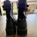 Women's Black Studded Combat Boots