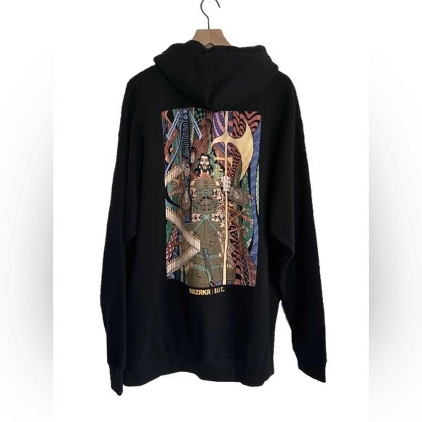 BAIT X BRZRKR Tradd Moore Cover Graphic Hoodie Black Size 2XL