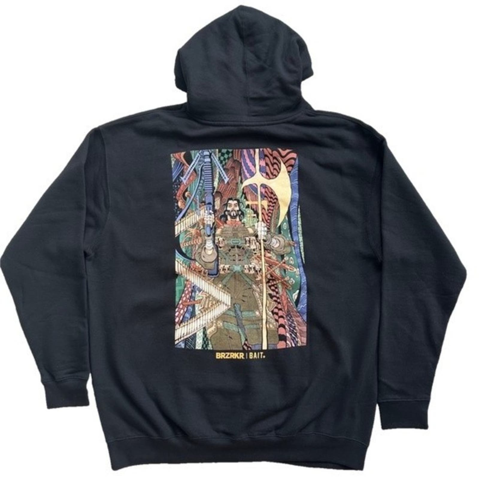 BAIT X BRZRKR Tradd Moore Cover Graphic Hoodie Black Size 2XL