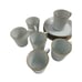 Lot of 6 Fukagawa for Tiffany Demitasse Porcelain Cup Saucer Sets White Gold Gil
