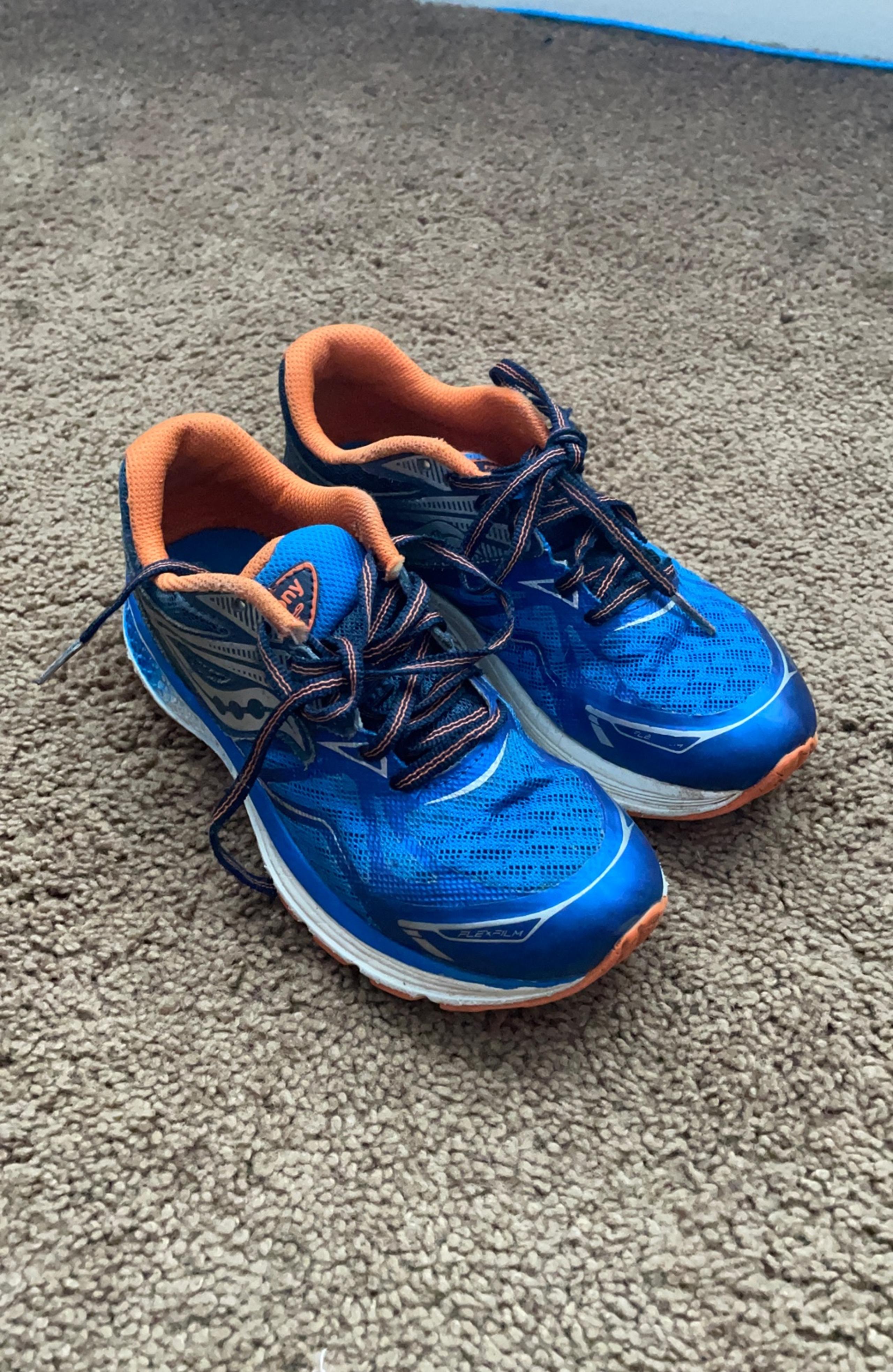 Saucony Kids Ride 9 Shoes Blue - size 2M