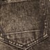 AllSaints switch denim shorts in washed black denim